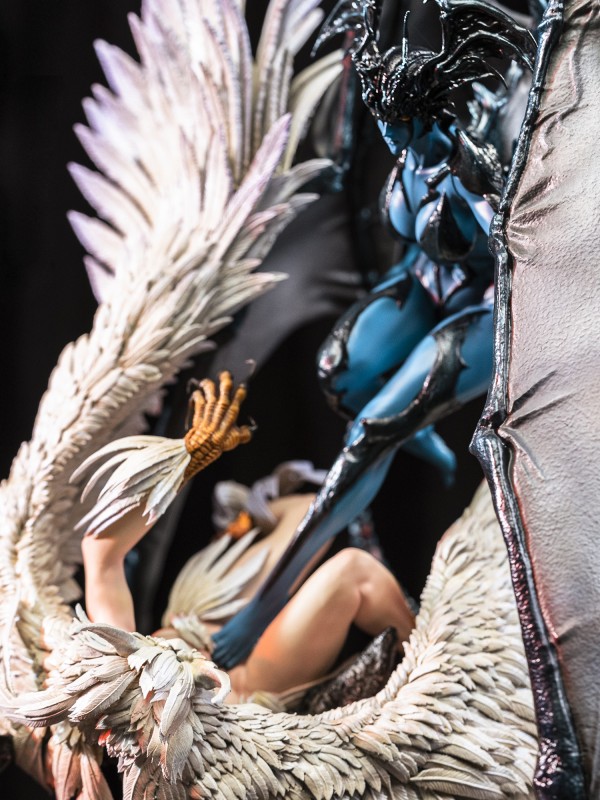 HotCat Studio Devilman Lady Demons & Angels Jun Fudo vs Ran Ausuka Hot Sexy 1/6 Statue